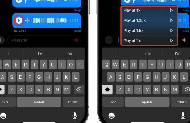 雅江苹果15维修中心分享iPhone15如何调整音频消息速度 